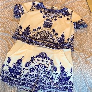 Two Piece romper set